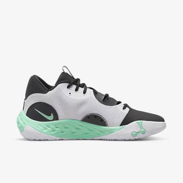 Women's Nike PG 6 Basketball Shoes Black / White / Mint | NK298ZTA