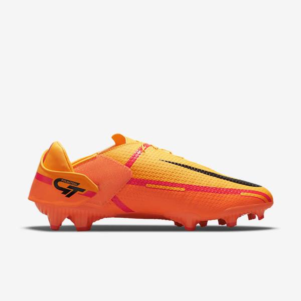 Women's Nike Phantom GT2 Academy FlyEase MG Multi-Grounds Football Shoes Orange / Light Red / Black | NK564IUC