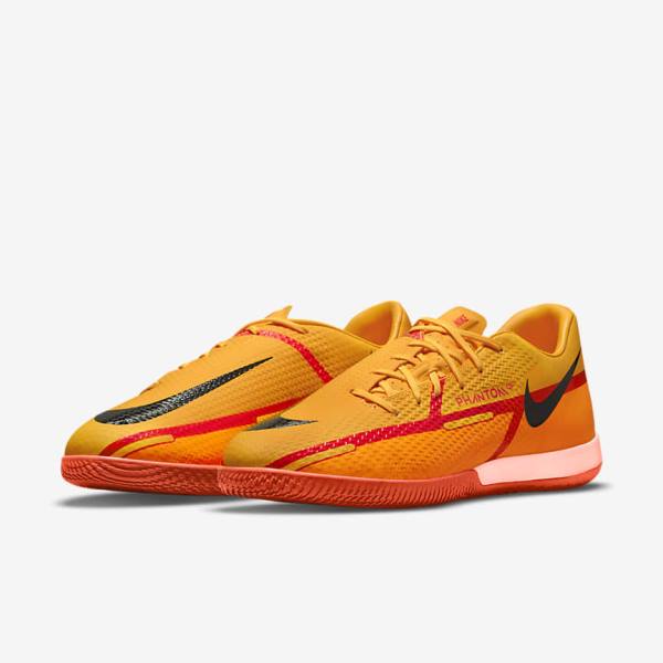 Women's Nike Phantom GT2 Academy IC Indoor-Court Football Shoes Orange / Light Red / Black | NK695CPV