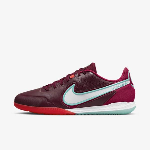 Women\'s Nike React Tiempo Legend 9 Pro IC Indoor-Court Football Shoes Red / Light Red / White | NK609STP