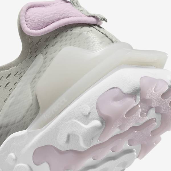 Women's Nike React Vision Sneakers Light Beige / White / Pink | NK041VDT