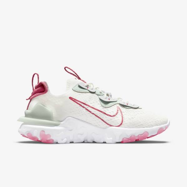 Women's Nike React Vision Sneakers Platinum / Pink | NK934GIQ