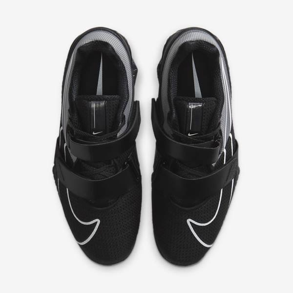 Women's Nike Romaleos 4 Training Shoes Black / White | NK439HNF