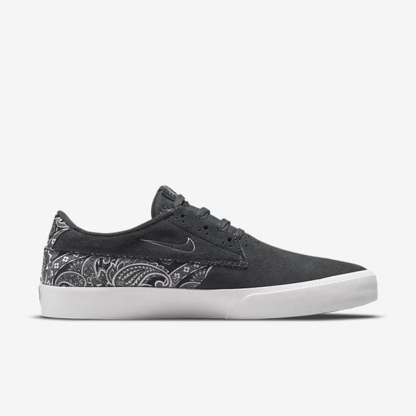 Women's Nike SB Shane Premium Skate Shoes Dark Grey / White / Black / Grey | NK910KJO