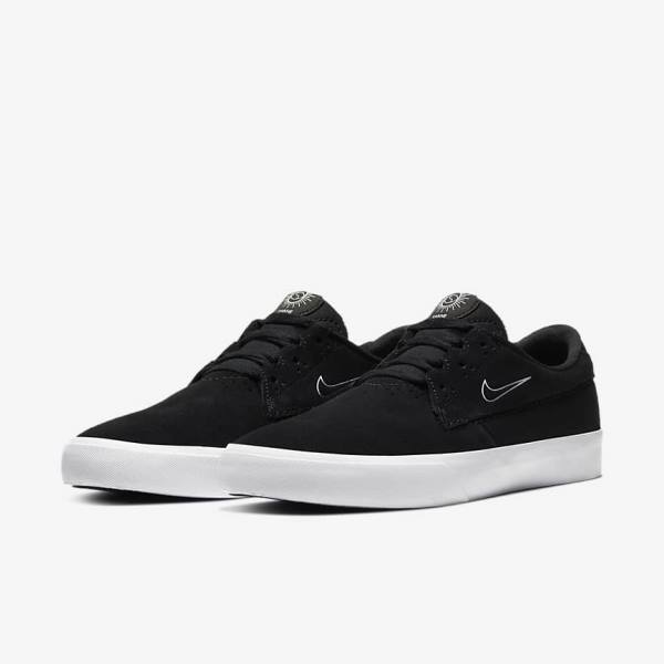 Women's Nike SB Shane Sneakers Black / White | NK897REP