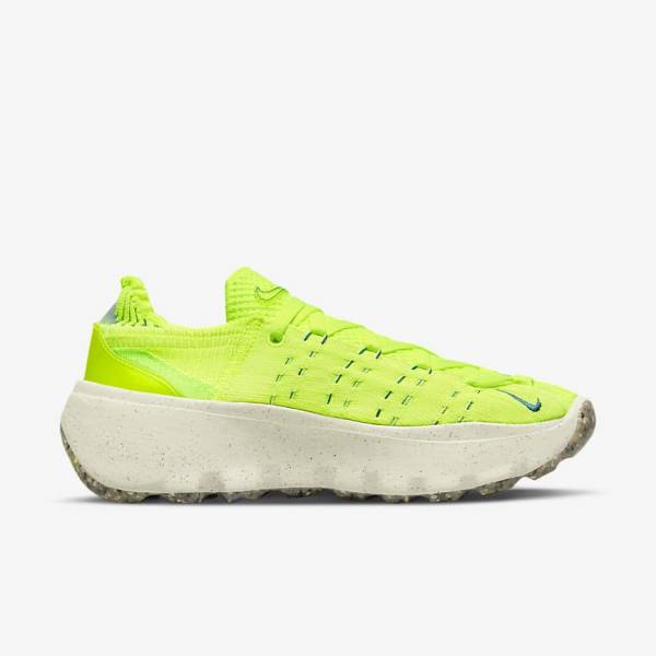 Women's Nike Space Hippie 04 Sneakers Light Lemon / Green / Turquoise | NK123RVQ