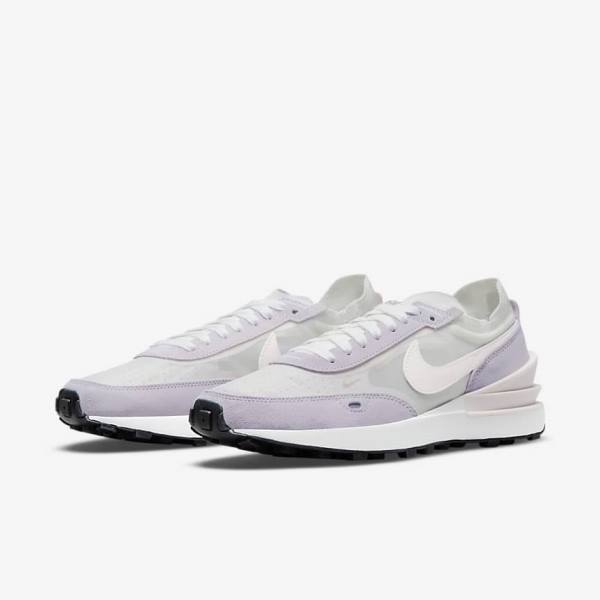 Women's Nike Waffle One Sneakers White / Light Pink | NK279XGN