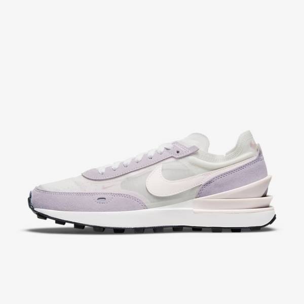 Women\'s Nike Waffle One Sneakers White / Light Pink | NK279XGN