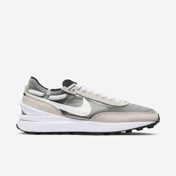 Women's Nike Waffle One Sneakers White / Black / Orange | NK370ISC