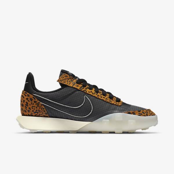 Women's Nike Waffle Racer 2X Sneakers Black | NK042UZF