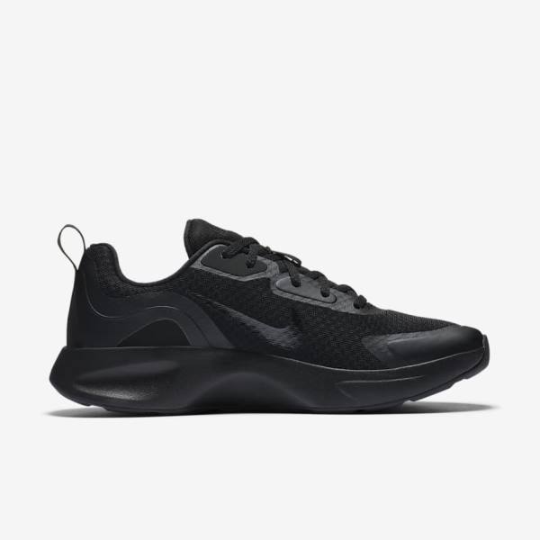 Women's Nike Wearallday Sneakers Black | NK403GTS