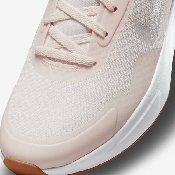 Women's Nike Wearallday Sneakers Light Pink / Light Brown / White | NK857EIH