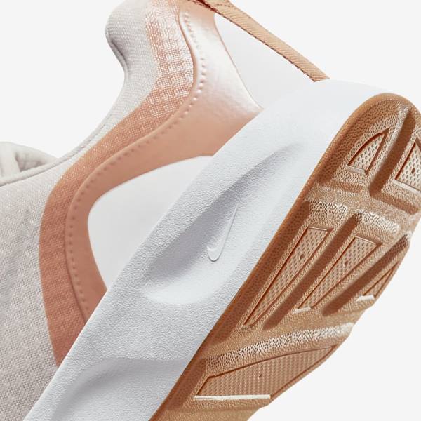 Women's Nike Wearallday Sneakers Light Pink / Light Brown / White | NK857EIH