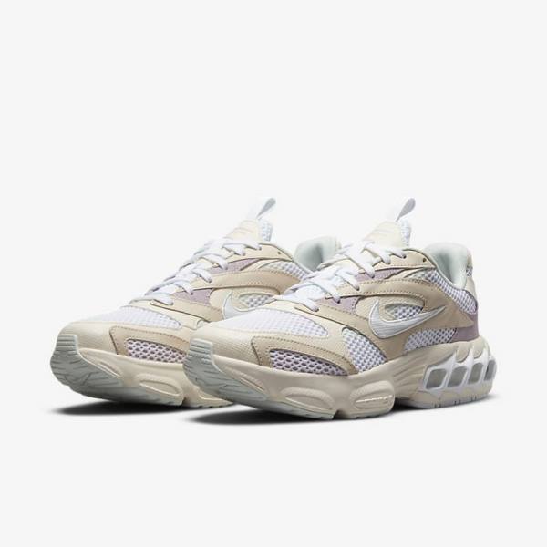 Women's Nike Zoom Air Fire Sneakers White / Purple / White | NK840XZD