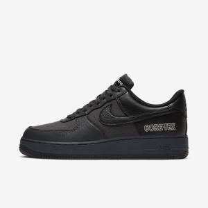 Men's Nike Air Force 1 GTX Sneakers Dark Grey / Black | NK197URB