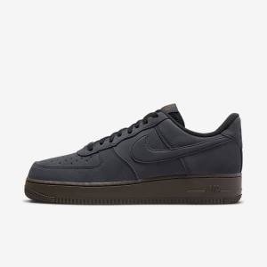 Men's Nike Air Force 1 Sneakers White / Dark Chocolate | NK357LKG