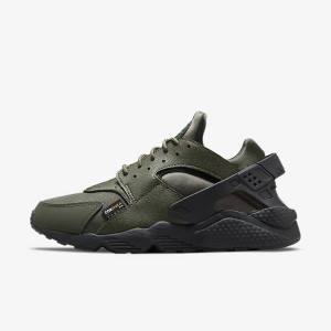 Men's Nike Air Huarache Sneakers Khaki / Black / Gold / Khaki | NK835USY