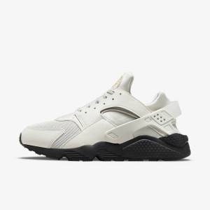 Men's Nike Air Huarache Sneakers Light Beige / Black / Silver / Gold | NK516JAE