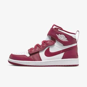 Men's Nike Air Jordan 1 Hi FlyEase Sneakers Red / White | NK102OGJ