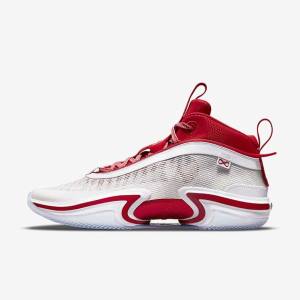 Men's Nike Air Jordan XXXVI SE Kia Global Game Jordan Shoes White / Red / White | NK763ZCB