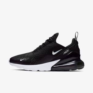 Men's Nike Air Max 270 Sneakers Black / White / Red / Dark Grey | NK648FXD