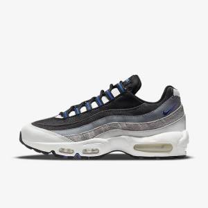 Men's Nike Air Max 95 Sneakers Black / Dark Grey / Blue | NK507AXO