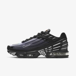 Men's Nike Air Max Plus III Sneakers Black / White | NK352BRL