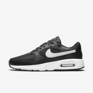 Men's Nike Air Max SC Sneakers Black / White | NK826JUX