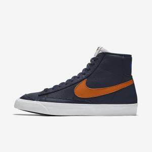 Men's Nike Blazer Mid By You Custom Sneakers Multicolor | NK526RIK