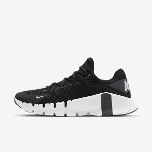 Men's Nike Free Metcon 4 Training Shoes Black / Grey | NK178HPA