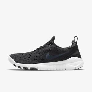 Men's Nike Free Run Trail Sneakers Black / White / Dark Grey | NK640DRX