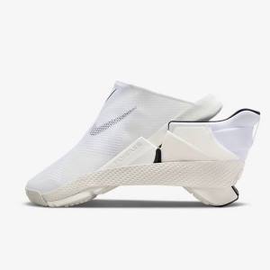 Men's Nike Go FlyEase Sneakers White / Black | NK954QVE