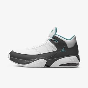 Men's Nike Jordan Max Aura 3 Sneakers White / Grey / Turquoise | NK847PBF