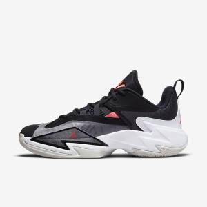 Men's Nike Jordan One Take 3 Jordan Shoes Black / White / Grey / Light Red | NK463WQA