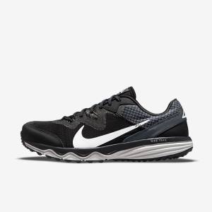 Men's Nike Juniper Trail Trail Running Shoes Black / Dark Grey / White | NK543ETL