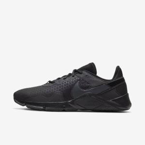 Men's Nike Legend Essential 2 Training Shoes Black / Dark Grey | NK978TWZ