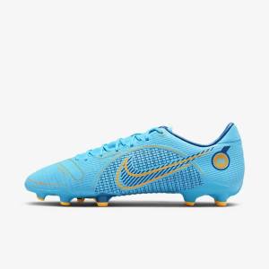 Men's Nike Mercurial Vapor 14 Academy MG Multi-Ground Football Shoes Blue / Orange | NK612DFI