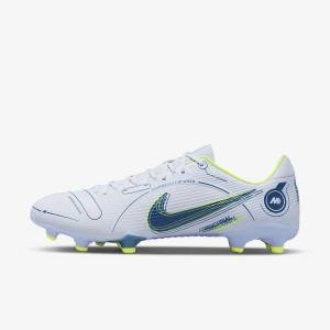 Men's Nike Mercurial Vapor 14 Academy MG Multi-Ground Football Shoes Grey / Light Blue / Blue | NK764TPV