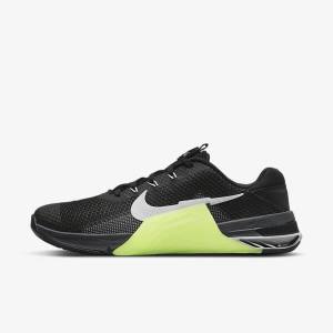 Men's Nike Metcon 7 Training Shoes Black / Grey / White | NK810KBR