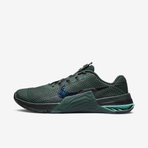 Men's Nike Metcon 7 Training Shoes Green / Turquoise / Black / Multicolor | NK139AKQ