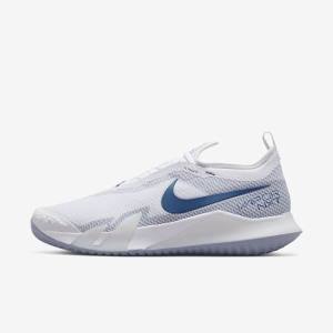 Men's Nike NikeCourt React Vapor NXT Hard-Court Tennis Shoes White / Navy | NK920YQT