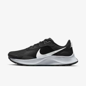 Men's Nike Pegasus Trail 3 Trail Running Shoes Black / Dark Grey / Platinum | NK284UIG