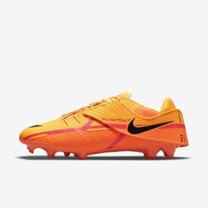 Men's Nike Phantom GT2 Academy FlyEase MG Multi-Grounds Football Shoes Orange / Light Red / Black | NK735IAO