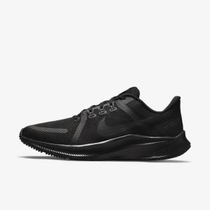 Men's Nike Quest 4 Road Running Shoes Black / Dark Grey | NK073FLX