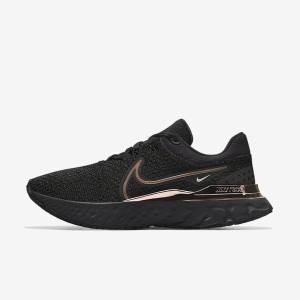 Men's Nike React Infinity Run 3 By You Custom Road Running Shoes Black | NK841RTL