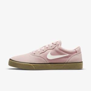 Men's Nike SB Chron 2 Skate Shoes Pink / Light Brown | NK246CNY