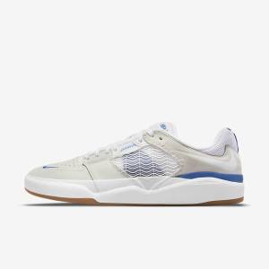 Men's Nike SB Ishod Wair Skate Shoes White / Royal / White | NK601LXE