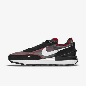 Men's Nike Waffle One SE Sneakers Black / Red / White | NK086YHV