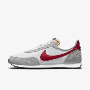 Men's Nike Waffle Trainer 2 Sneakers White / Light Grey / Royal / Red | NK540IQR