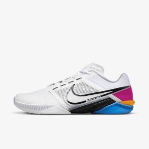 Men's Nike Zoom Metcon Turbo 2 Training Shoes White / Blue / Pink / Black | NK463AWQ